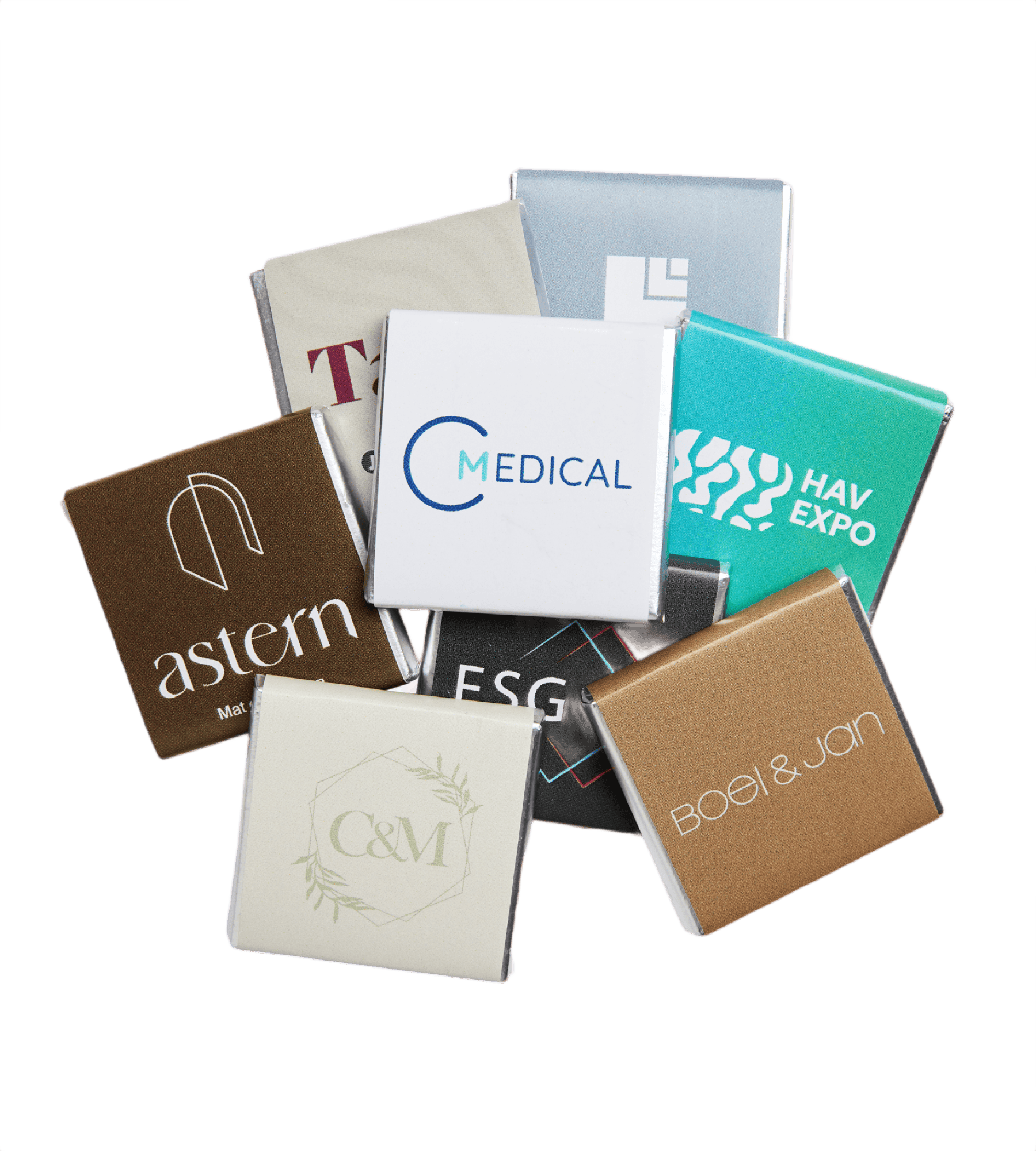 Quatre Neapolitane Chokladkvadrat Snabb